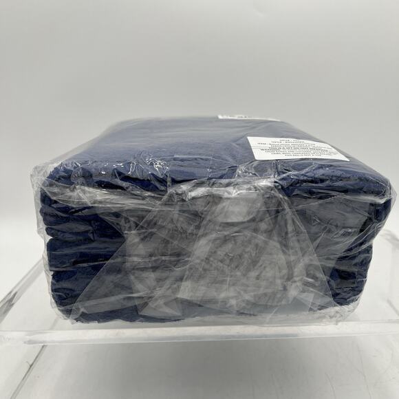 Elvana Home Navy Ultra Soft 6 Pack Cotton Towel Set Contains 2 Bath Towels 28x55 - Picture 6 of 9